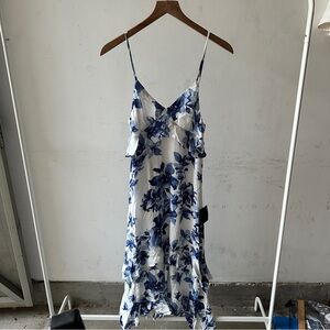 NWT Lulu's Blue Floral High Low Dress